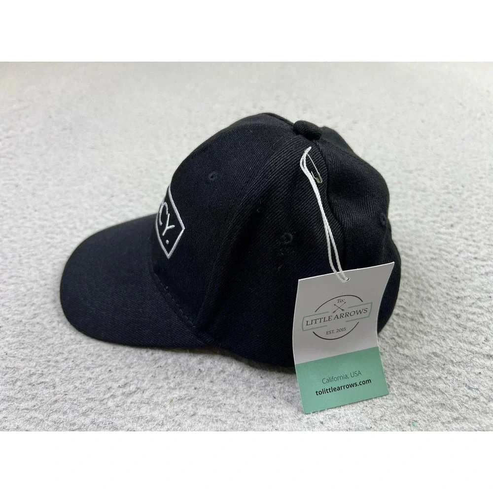 Legacy Hat Cap Snap Back Black Embroidered Box Logo Youth Little Arrows